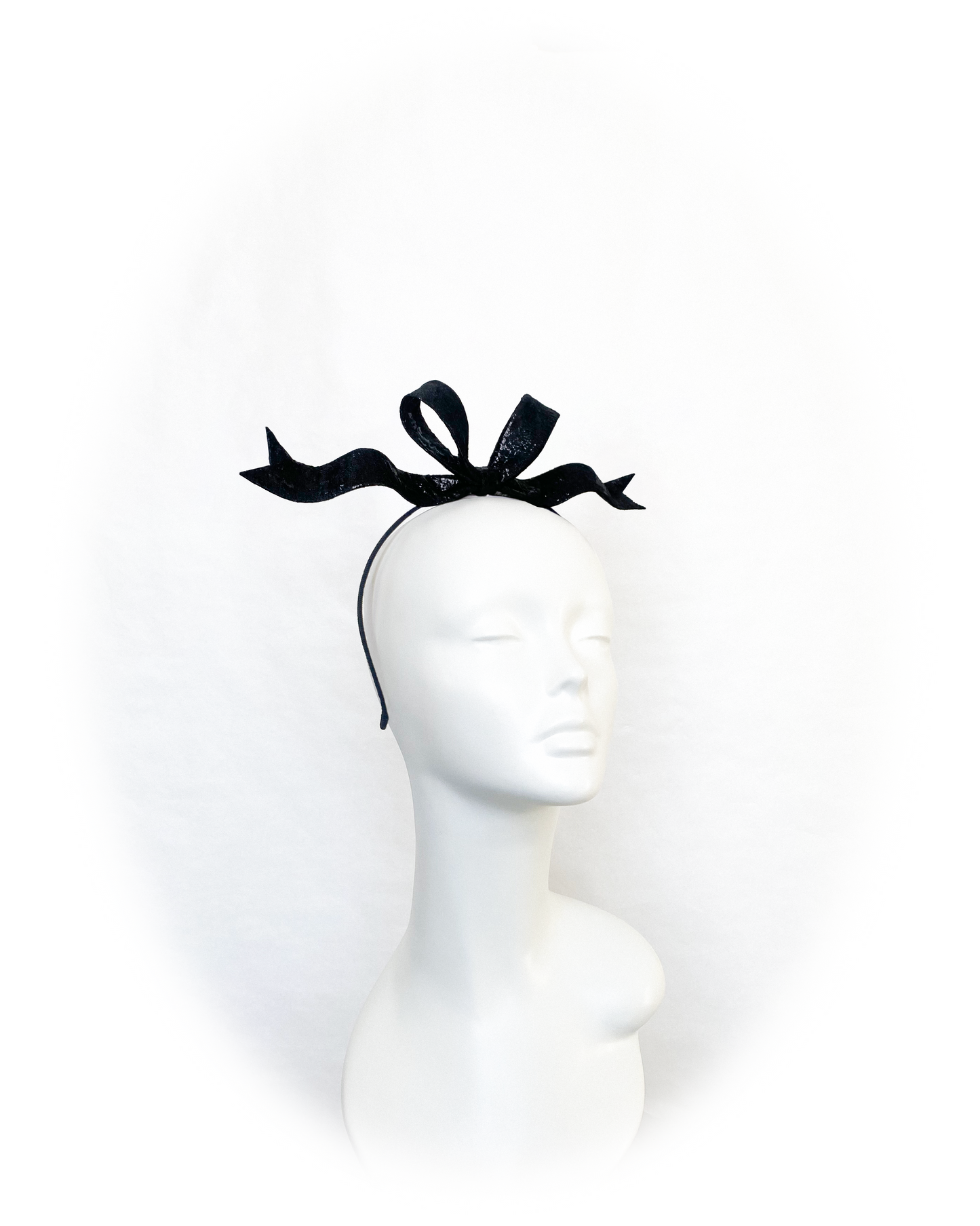 Metallic Mini Ribbon Headpiece