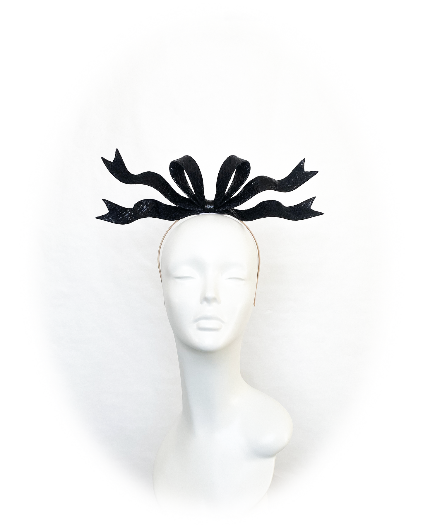 Metallic Ribbon Headpiece