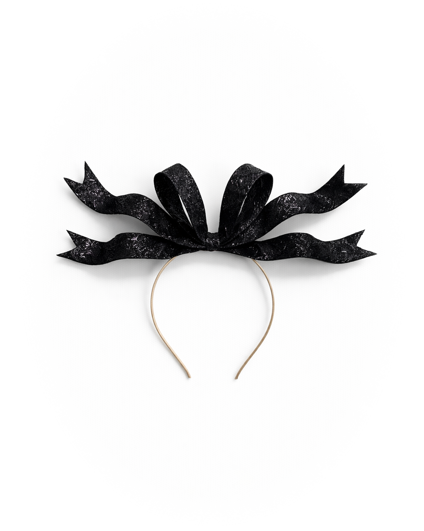 Metallic Ribbon Headpiece