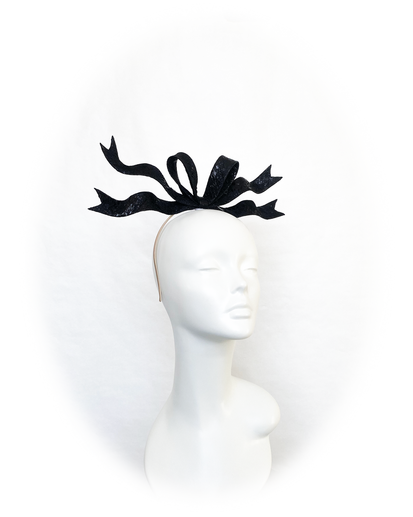 Metallic Ribbon Headpiece