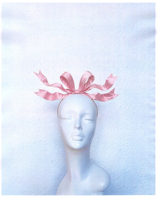 Blush Mini Ribbon Headpiece