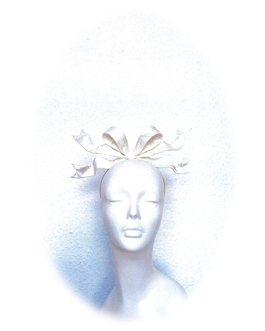 Porcelain Mini Ribbon Headpiece