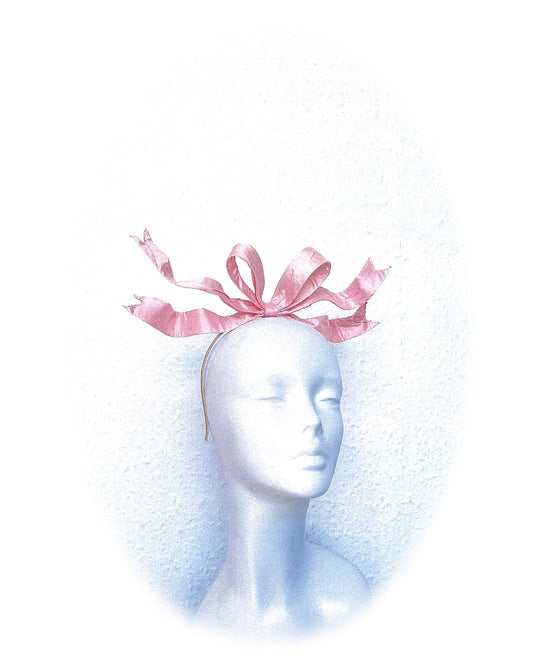 Blush Mini Ribbon Headpiece