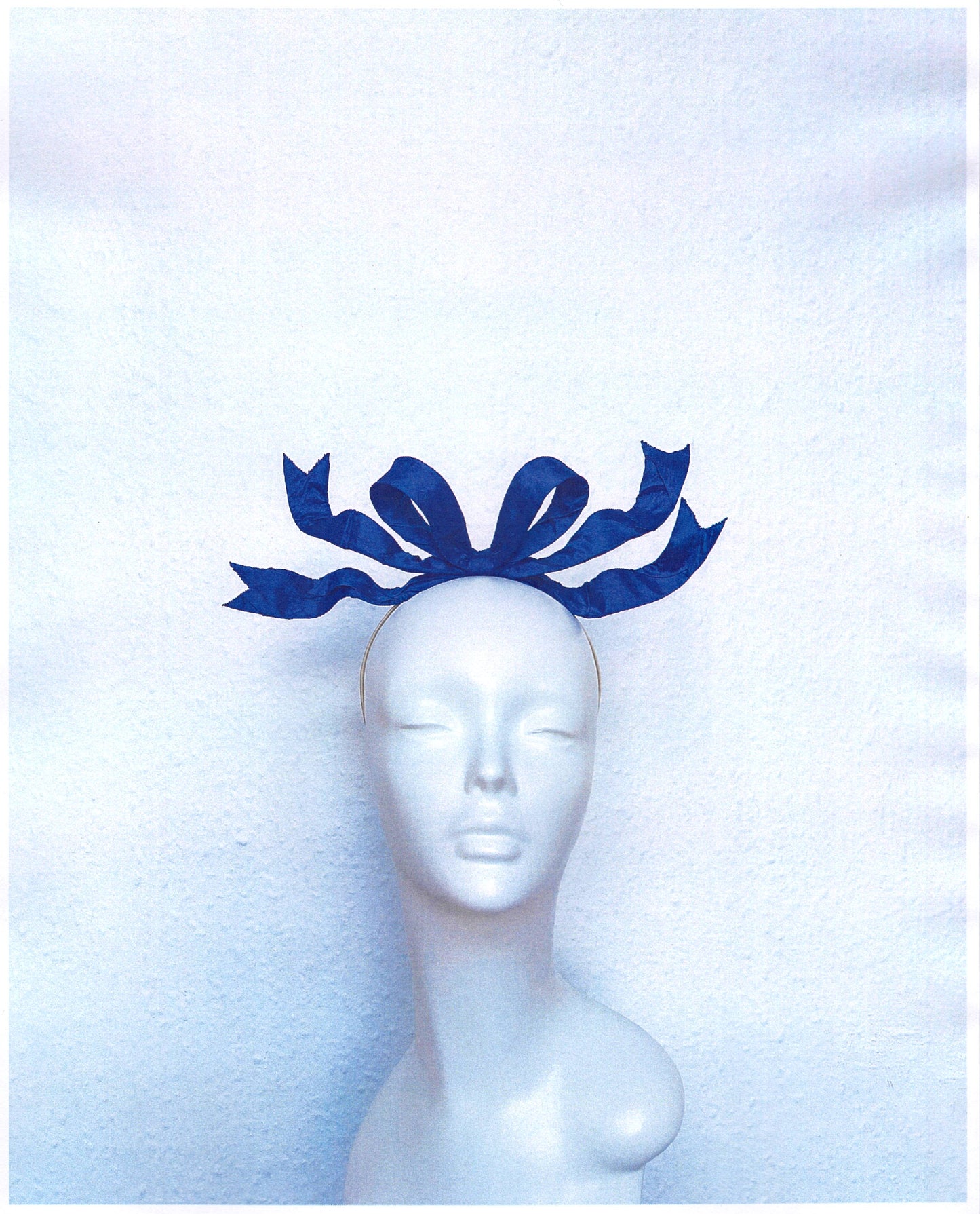 Cobalt Mini Ribbon Headpiece