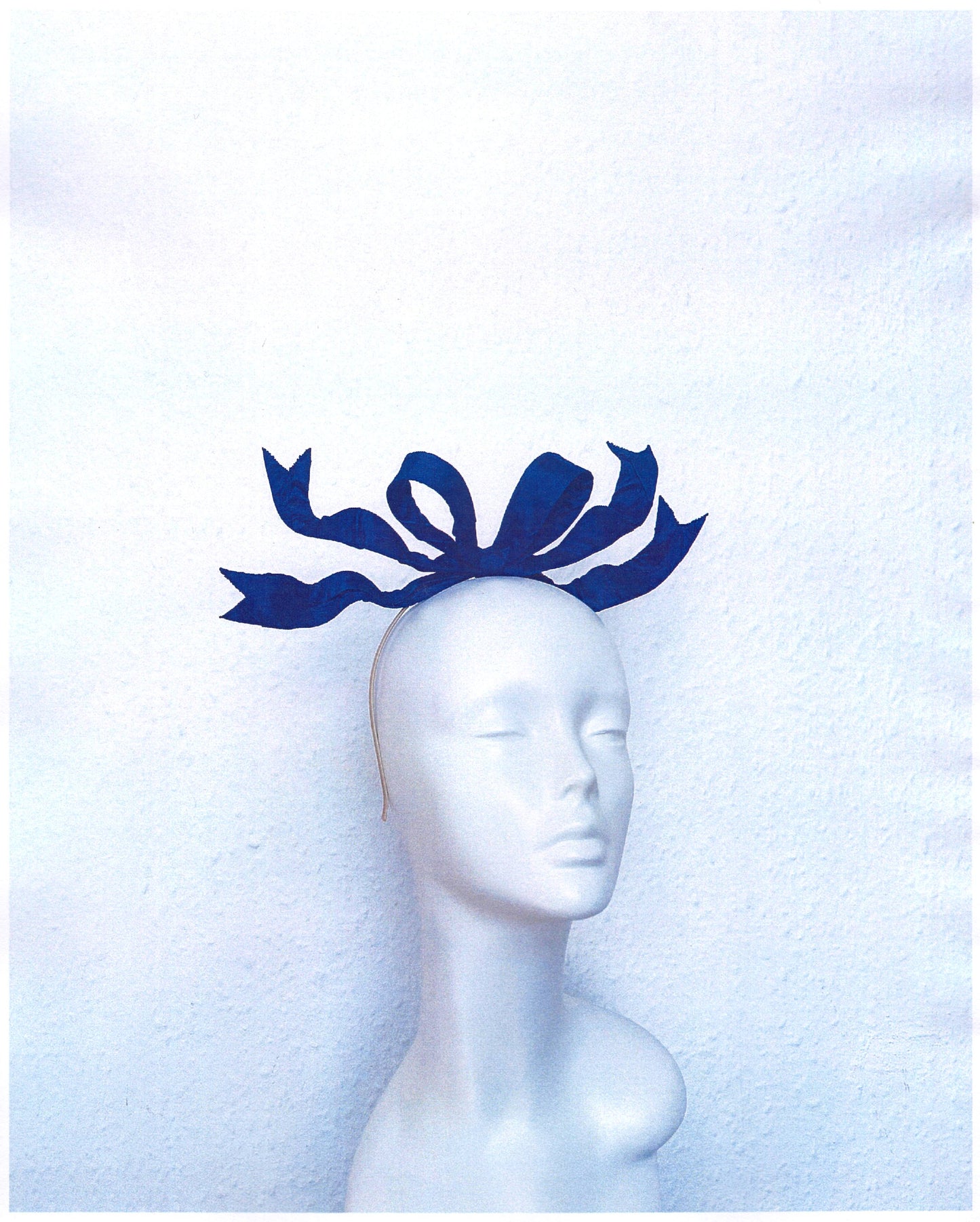 Cobalt Mini Ribbon Headpiece