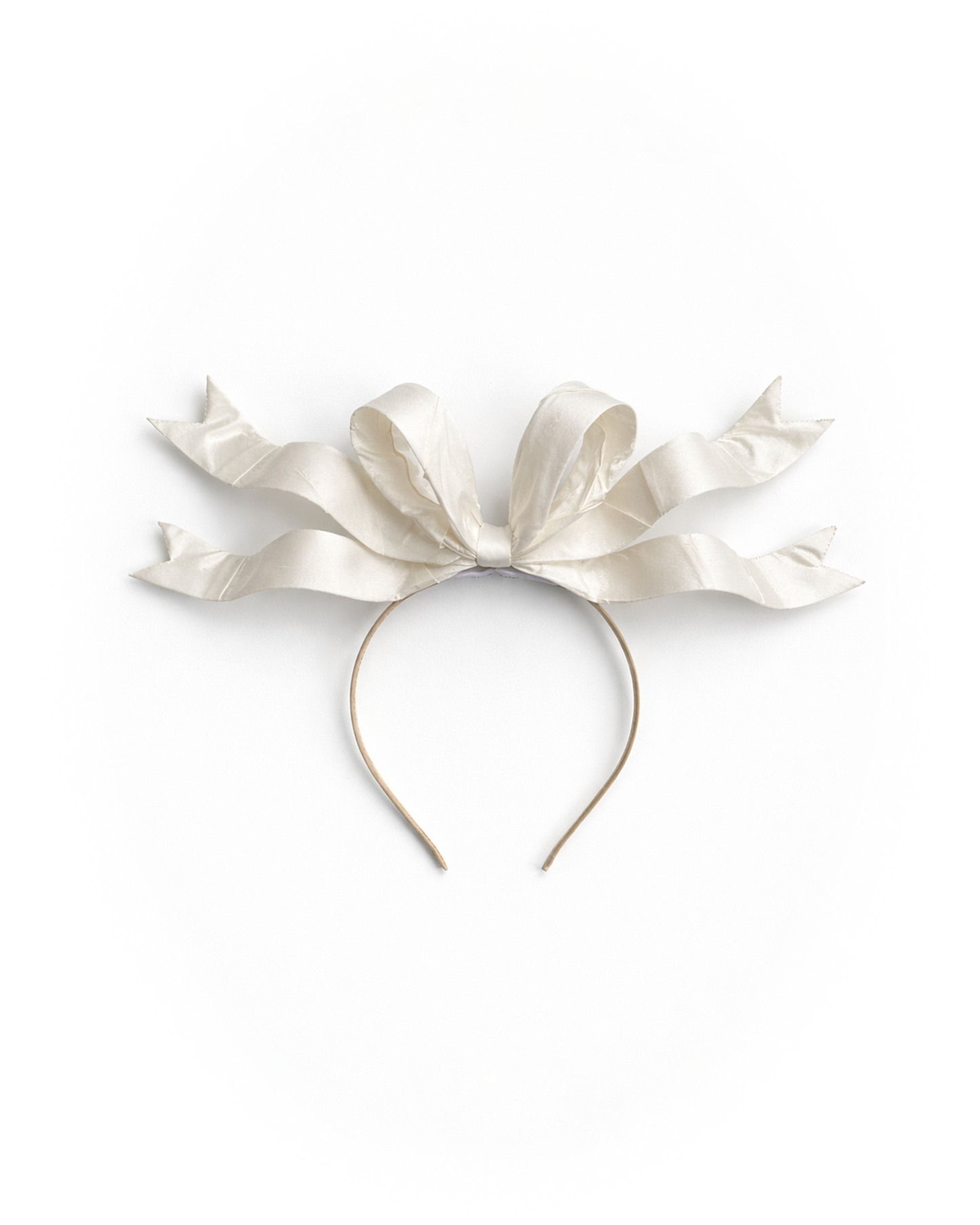 Porcelain Ribbon Headpiece