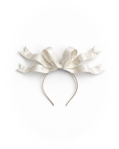 Porcelain Ribbon Headpiece