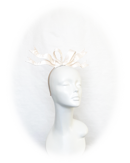 Porcelain Ribbon Headpiece